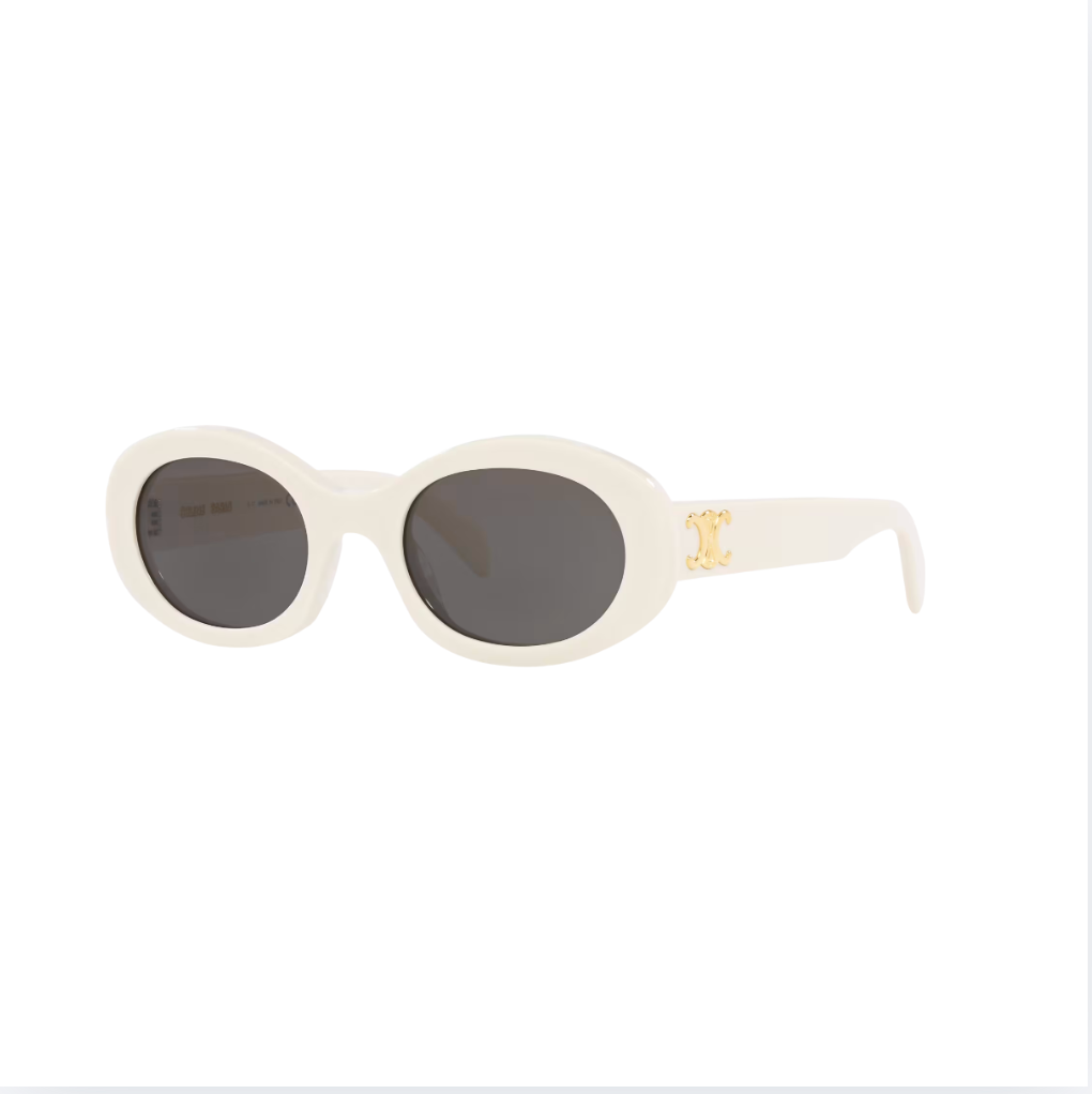 Celine - Triomphe Oval White Frame
