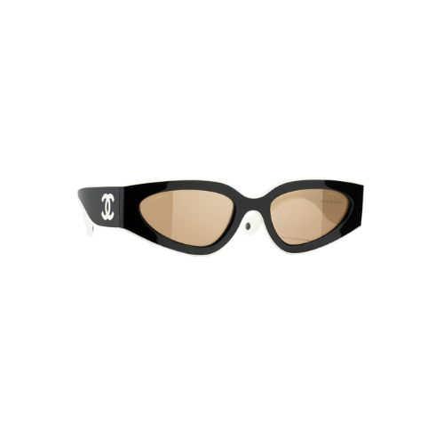 Chanel - Irregular Black Brown Frame