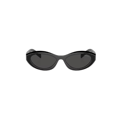 Prada - Black Acetate Irregular Frame