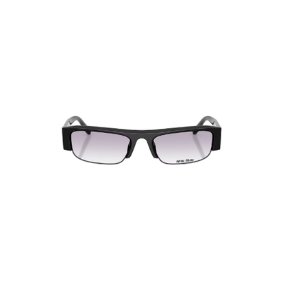 Miu Miu - Dark Grey Square Half Frame