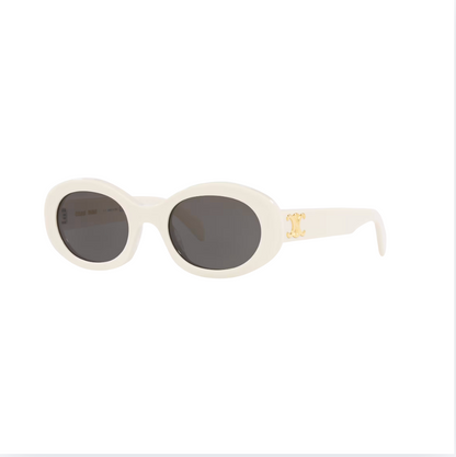 Celine - Triomphe Oval White Frame